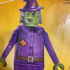 Girls small witch Lego costume new in bag